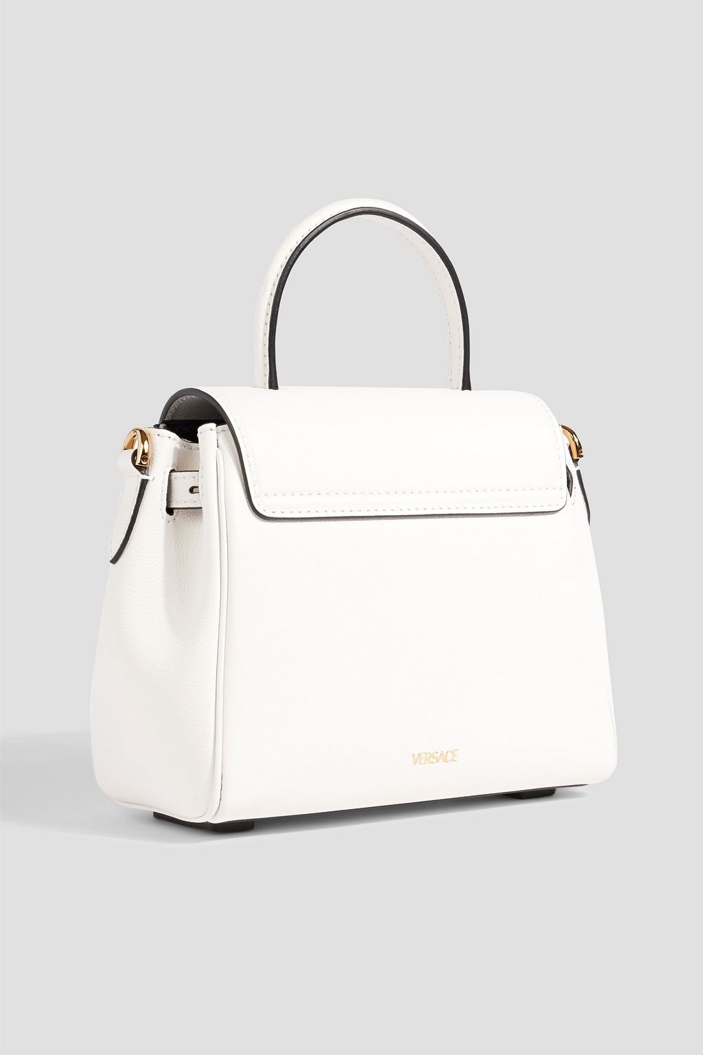 VERSACE La Medusa pebbled-leather shoulder bag