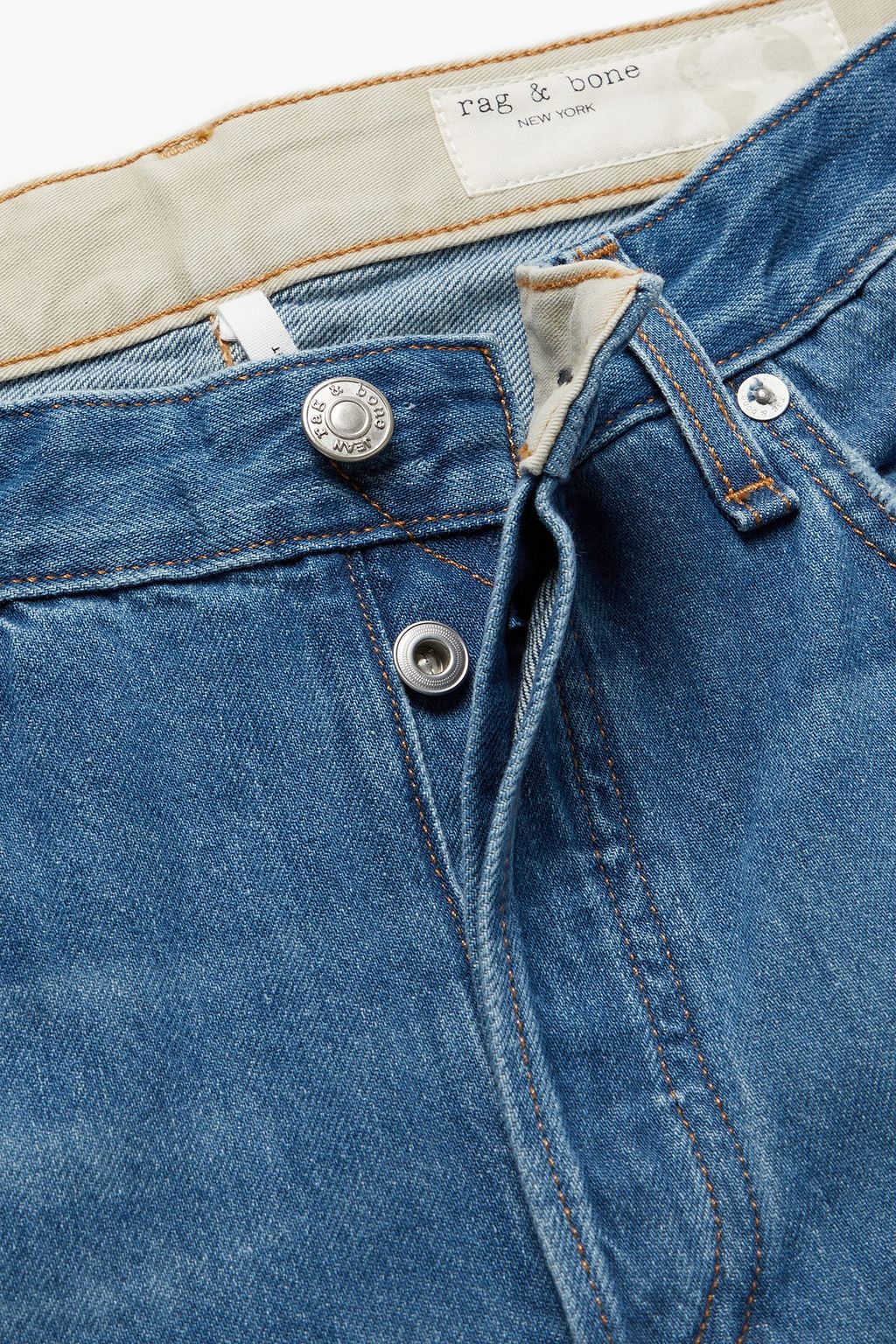 RAG & BONE بنطلون جينز «بايبر» بقصة أرجل مستقيمة وخصر منخفض