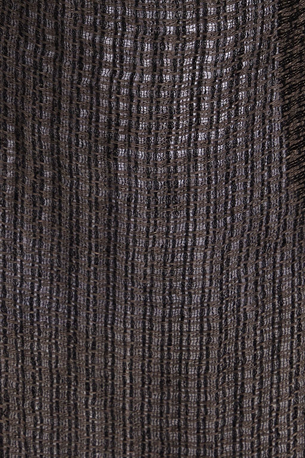 LE KASHA Kharga convertible draped linen mini dress