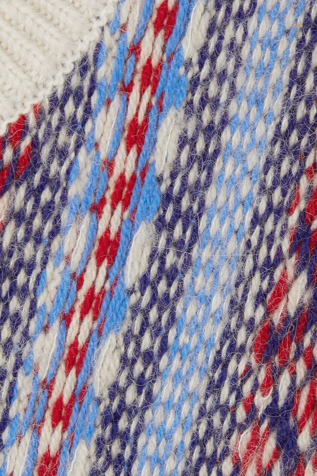 RAG & BONE Distressed Fair Isle wool-blend vest