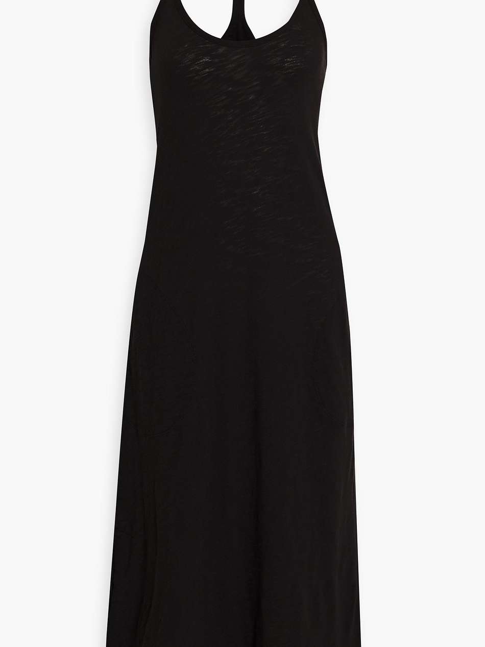cotton-twill midi dress