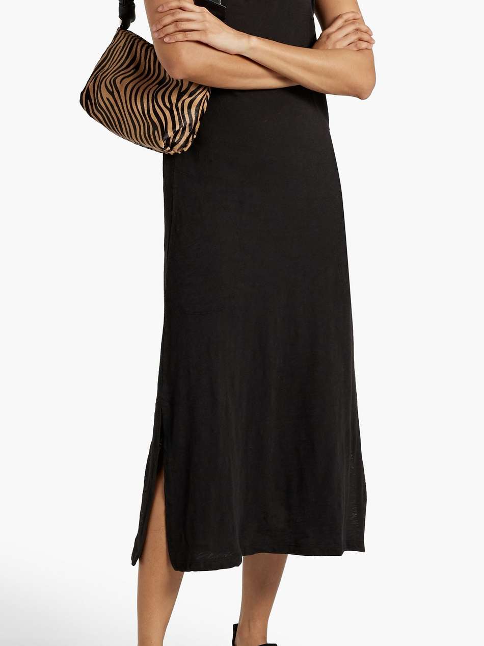 cotton-twill midi dress