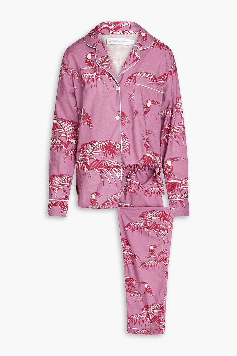 Desmond & Dempsey Bocas printed cotton pajama set