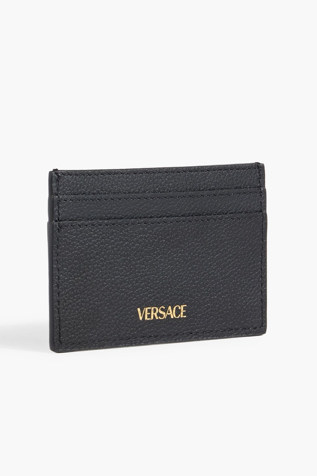 VERSACE La Medusa pebbled-leather cardholder