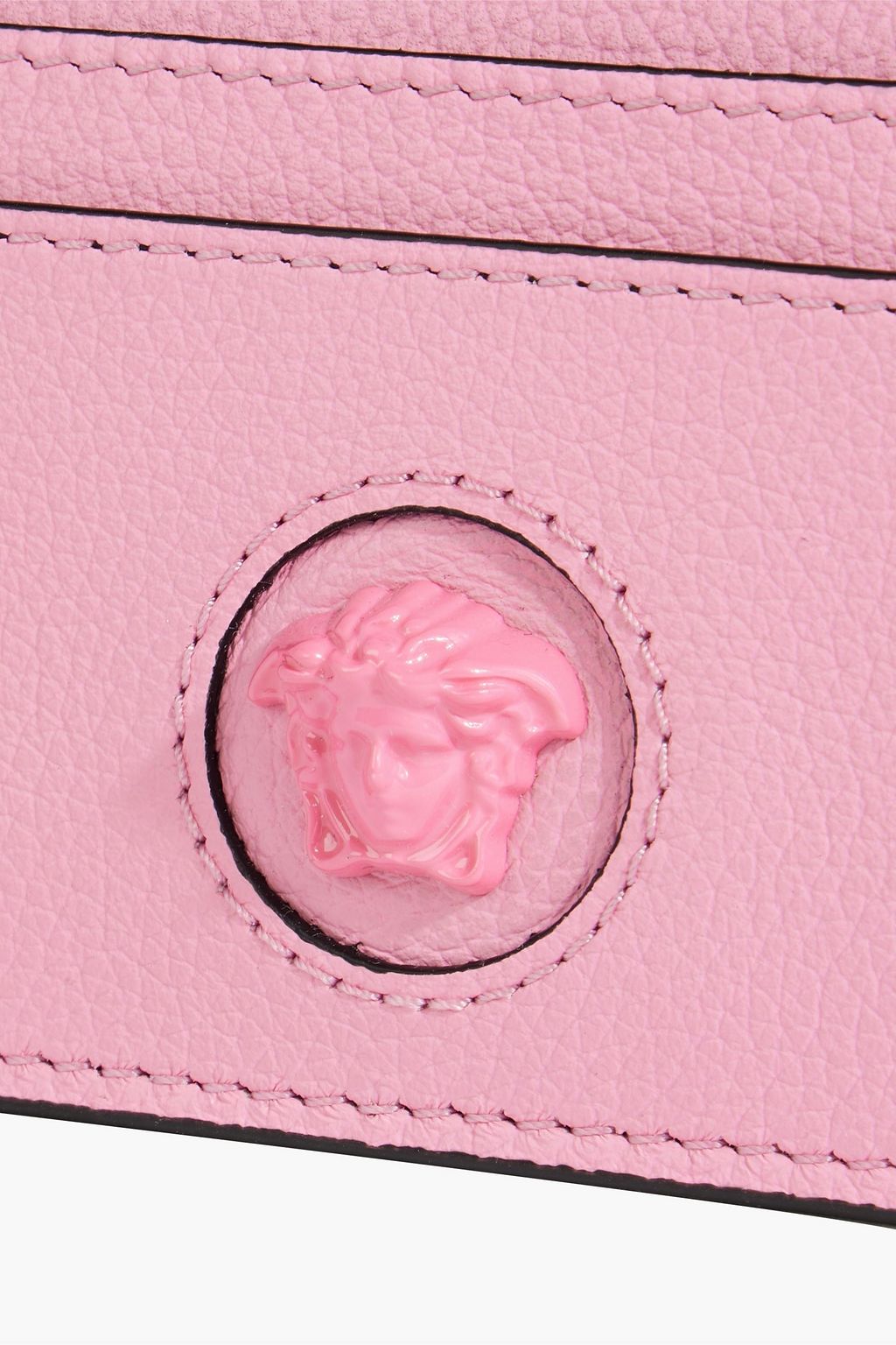 VERSACE La Medusa pebbled-leather cardholder