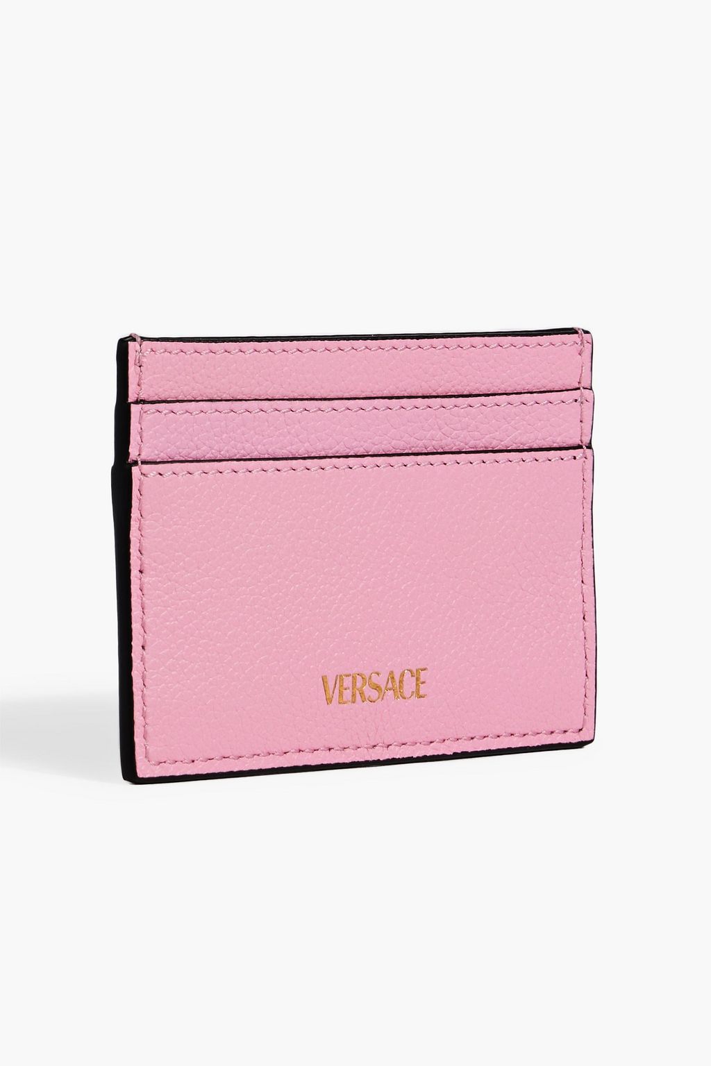 VERSACE La Medusa pebbled-leather cardholder