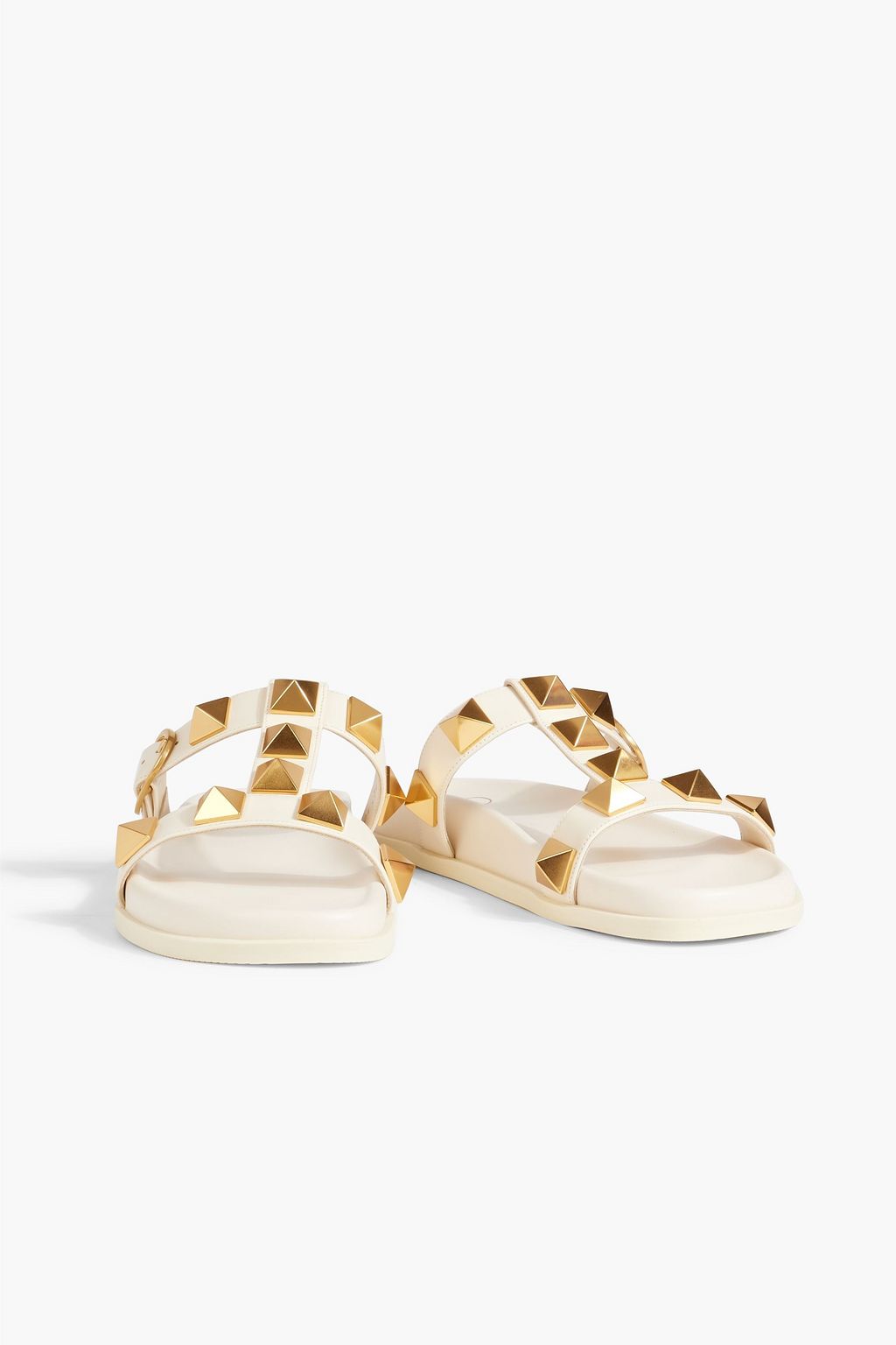 VALENTINO GARAVANI Roman Stud buckle-detailed leather sandals