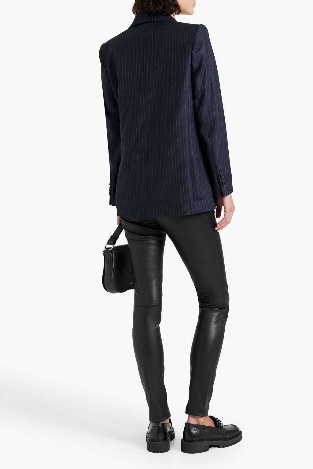 MAJE Leather skinny pants