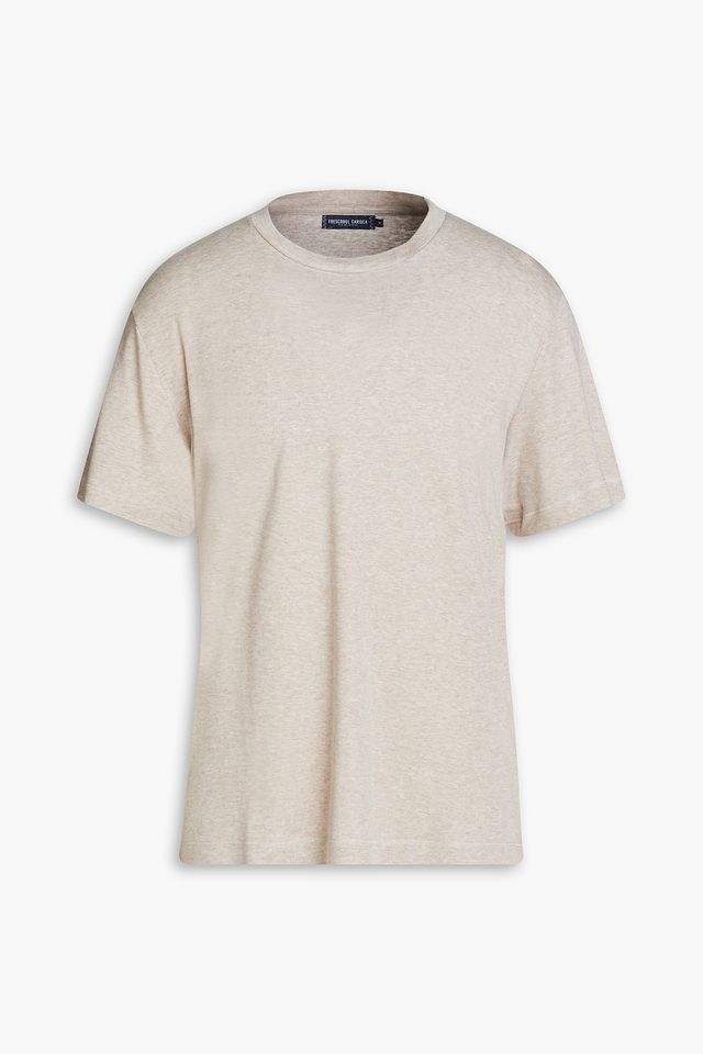 Dinis Tencel, cotton and linen-blend jersey T-shirt