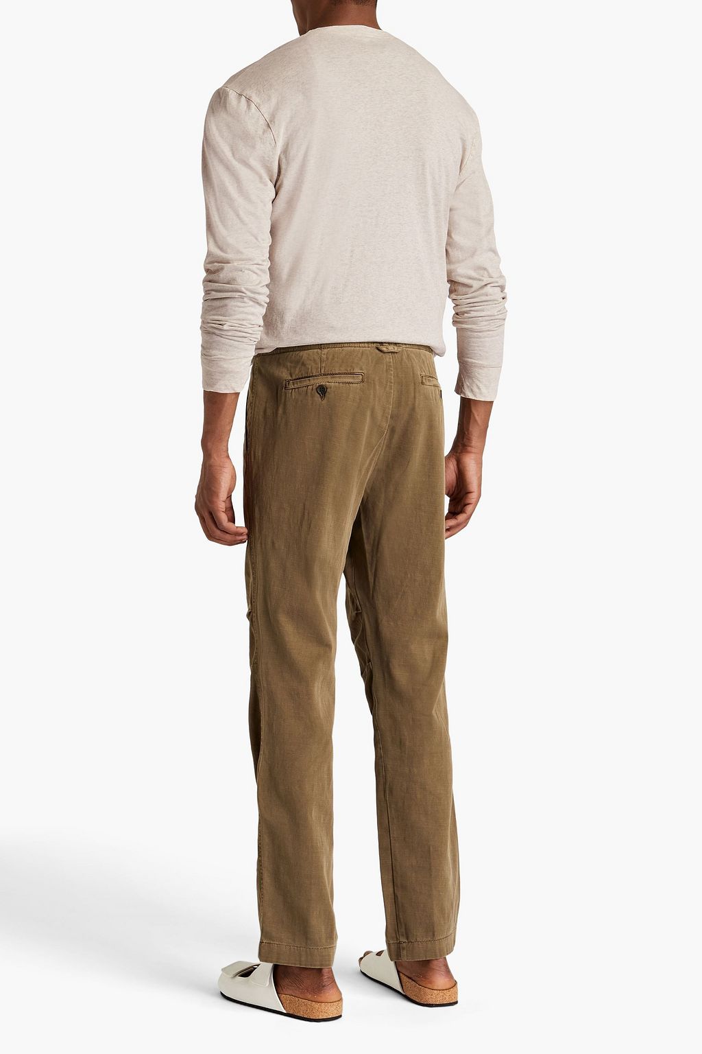JAMES PERSE Slub stretch-cotton twill pants