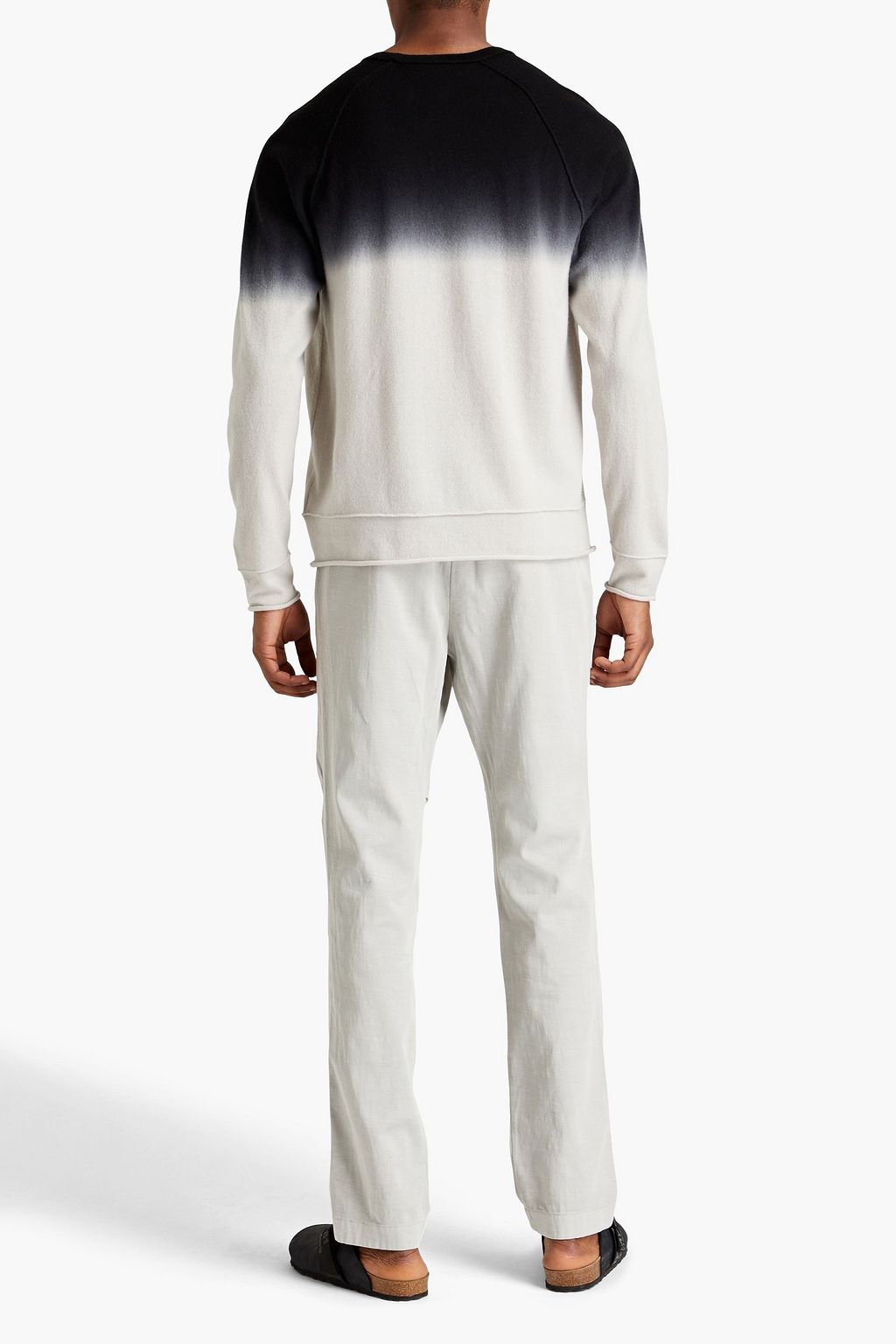 JAMES PERSE Hose aus Twill aus Stretch-Baumwolle mit Flammgarneffekt