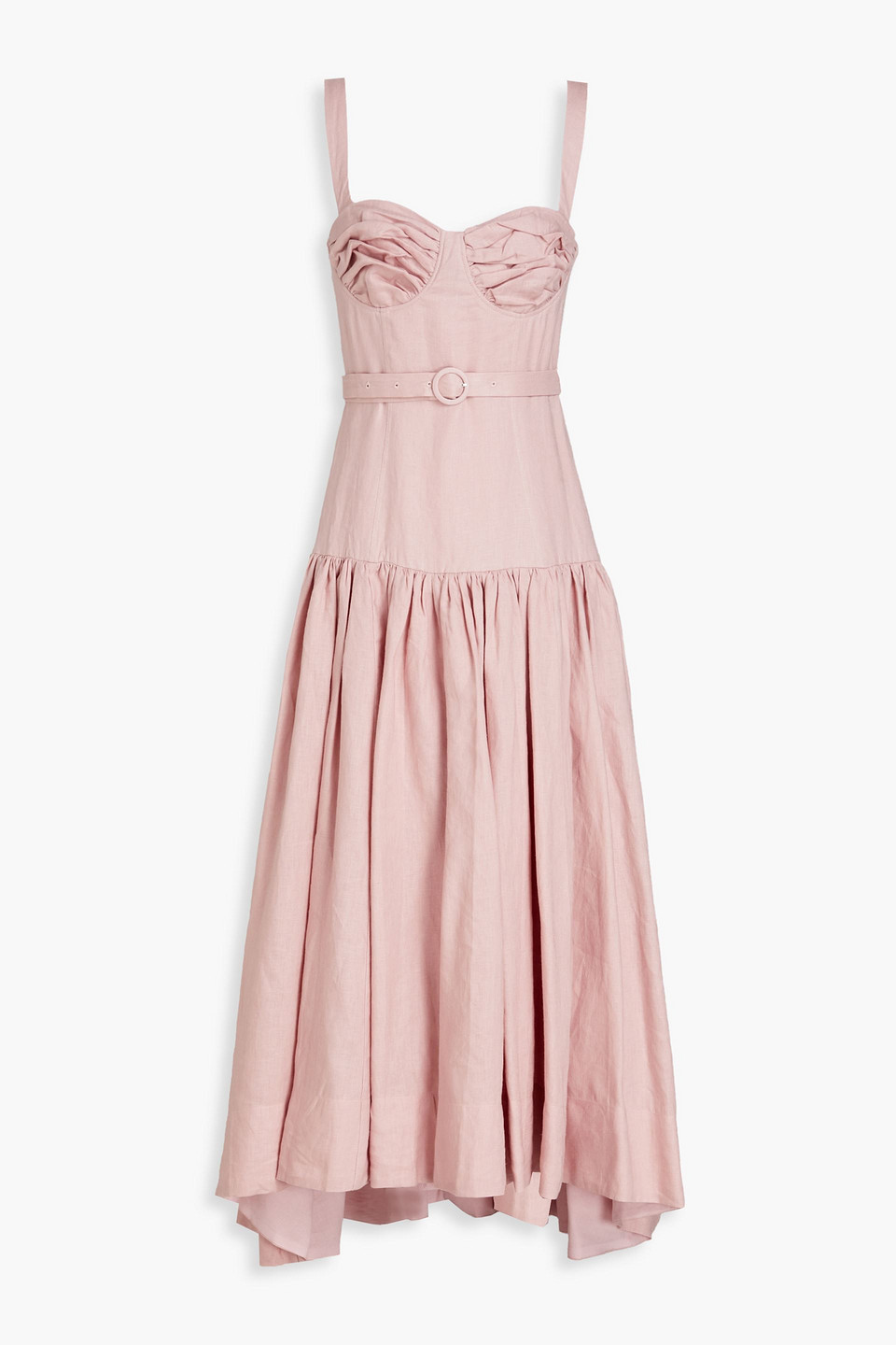 nicholas pink dress Buy NICHOLAS Gathered Cotton-poplin Maxi Dress - Pink At 70% Off