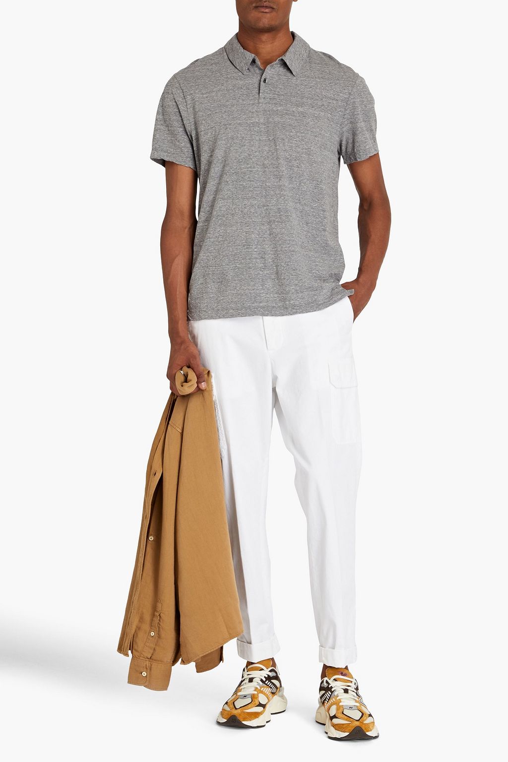 JAMES PERSE Cotton-jersey polo shirt