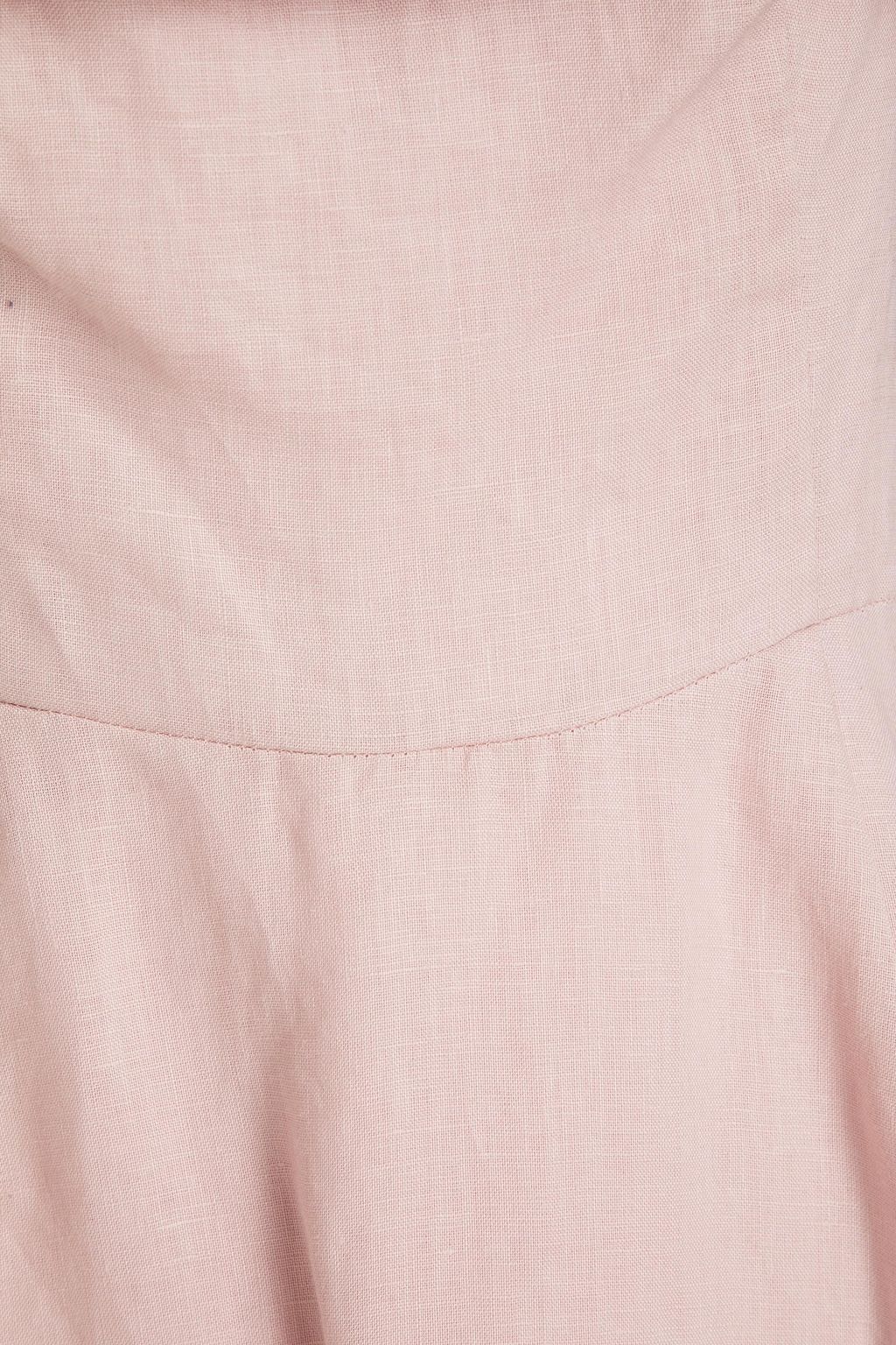 NICHOLAS Linen midi dress