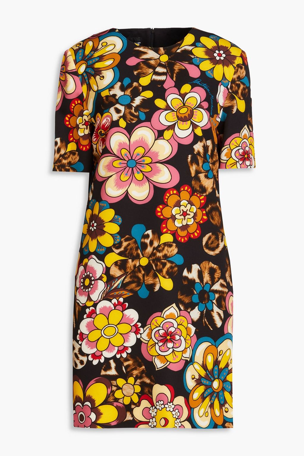 BOUTIQUE MOSCHINO Floral-print crepe mini dress | THE OUTNET