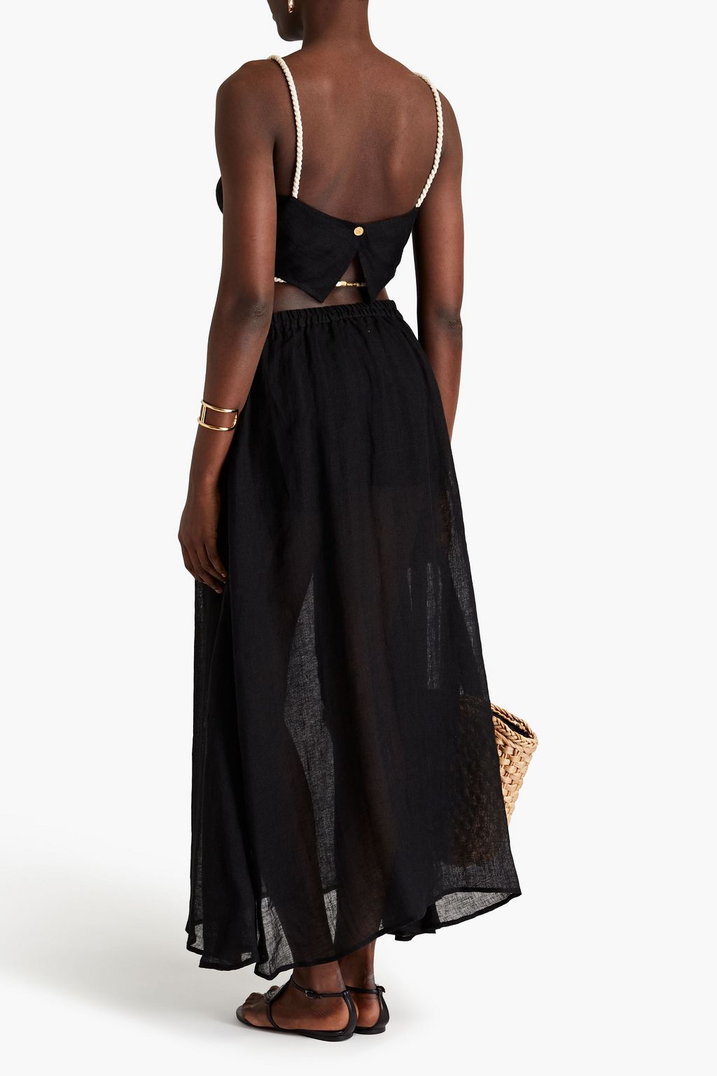 LE KASHA Linengauze maxi skirt THE