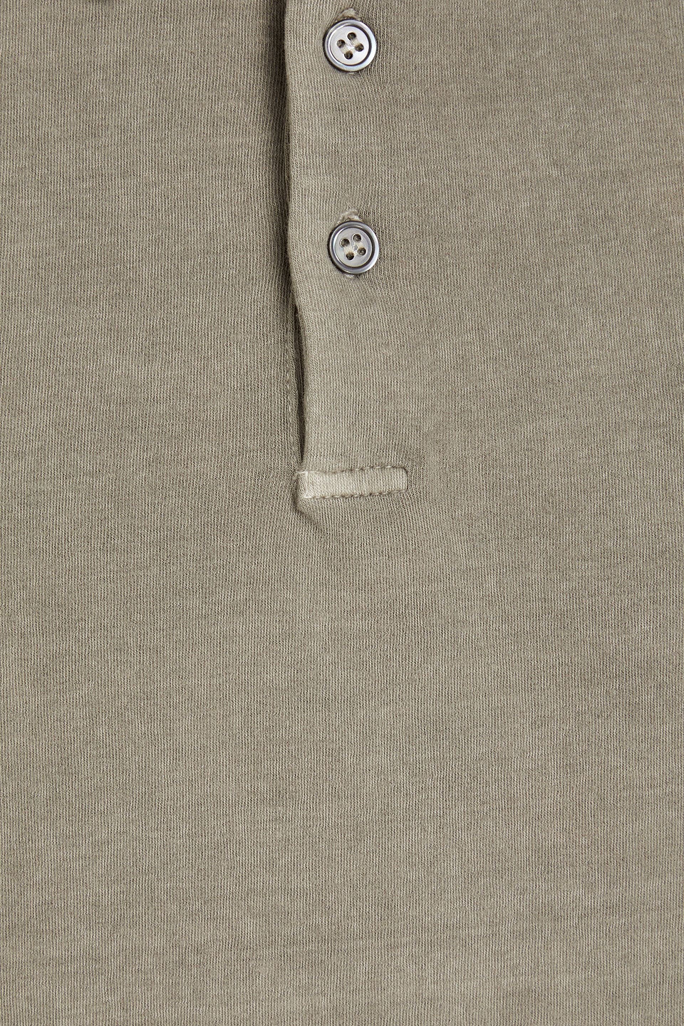 JAMES PERSE BRUSHED COTTON-BLEND JERSEY POLO SHIRT 3074457345636716185