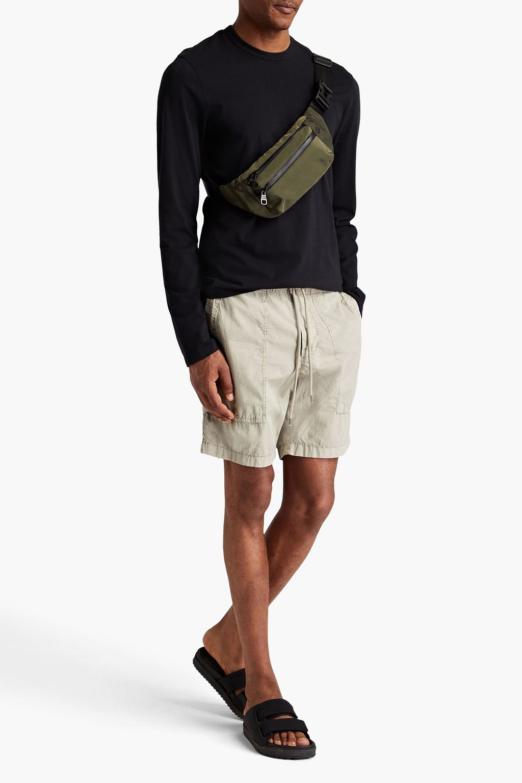 JAMES PERSE Brushed cotton-jersey T-shirt