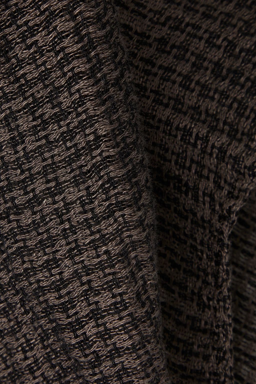 LE KASHA Cropped Oberteil aus Leinengaze