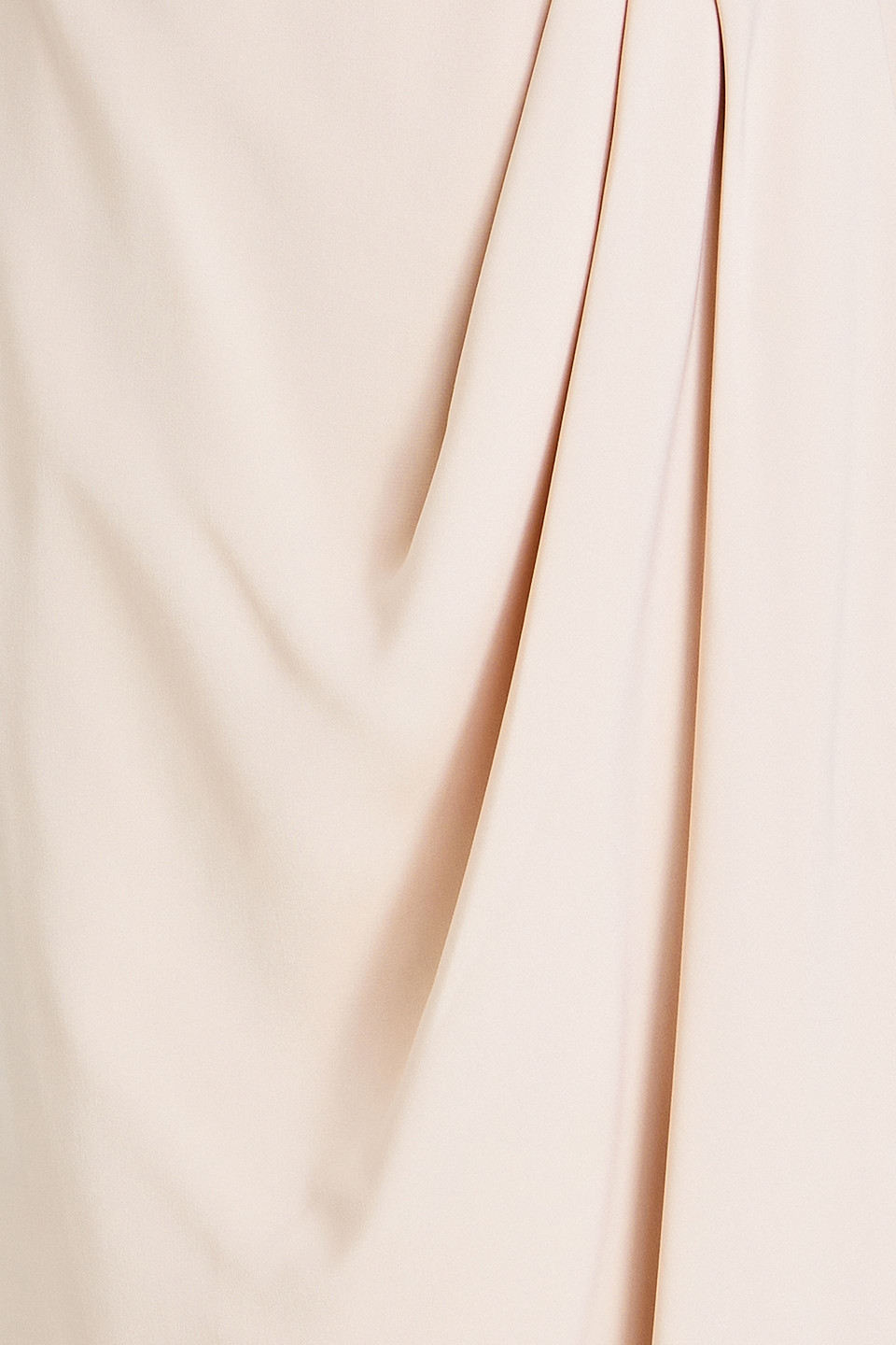 Shop Shona Joy Strapless Draped Satin Maxi Dress In Blush