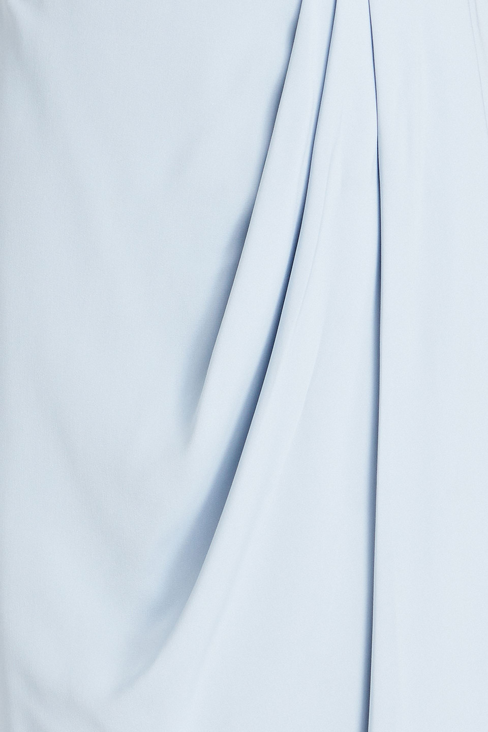 Shop Shona Joy Strapless Draped Satin Maxi Dress In Sky Blue