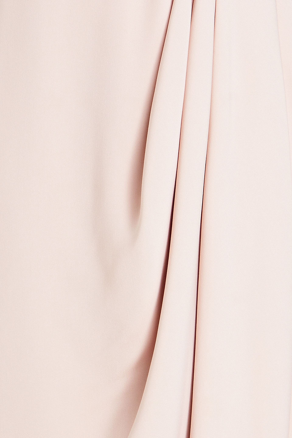 Shop Shona Joy Draped Satin Midi Dress In Blush