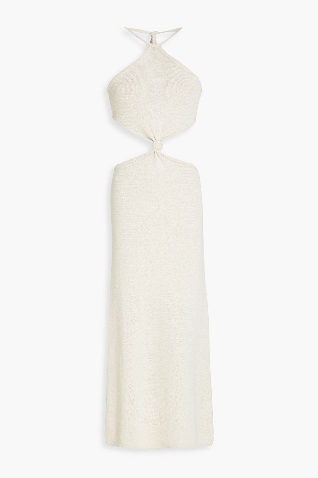 CULT GAIA Cameron cutout cotton-blend halterneck midi dress | THE OUTNET