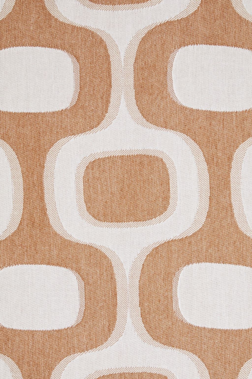 FRESCOBOL CARIOCA Printed cotton and linen-blend beach towel