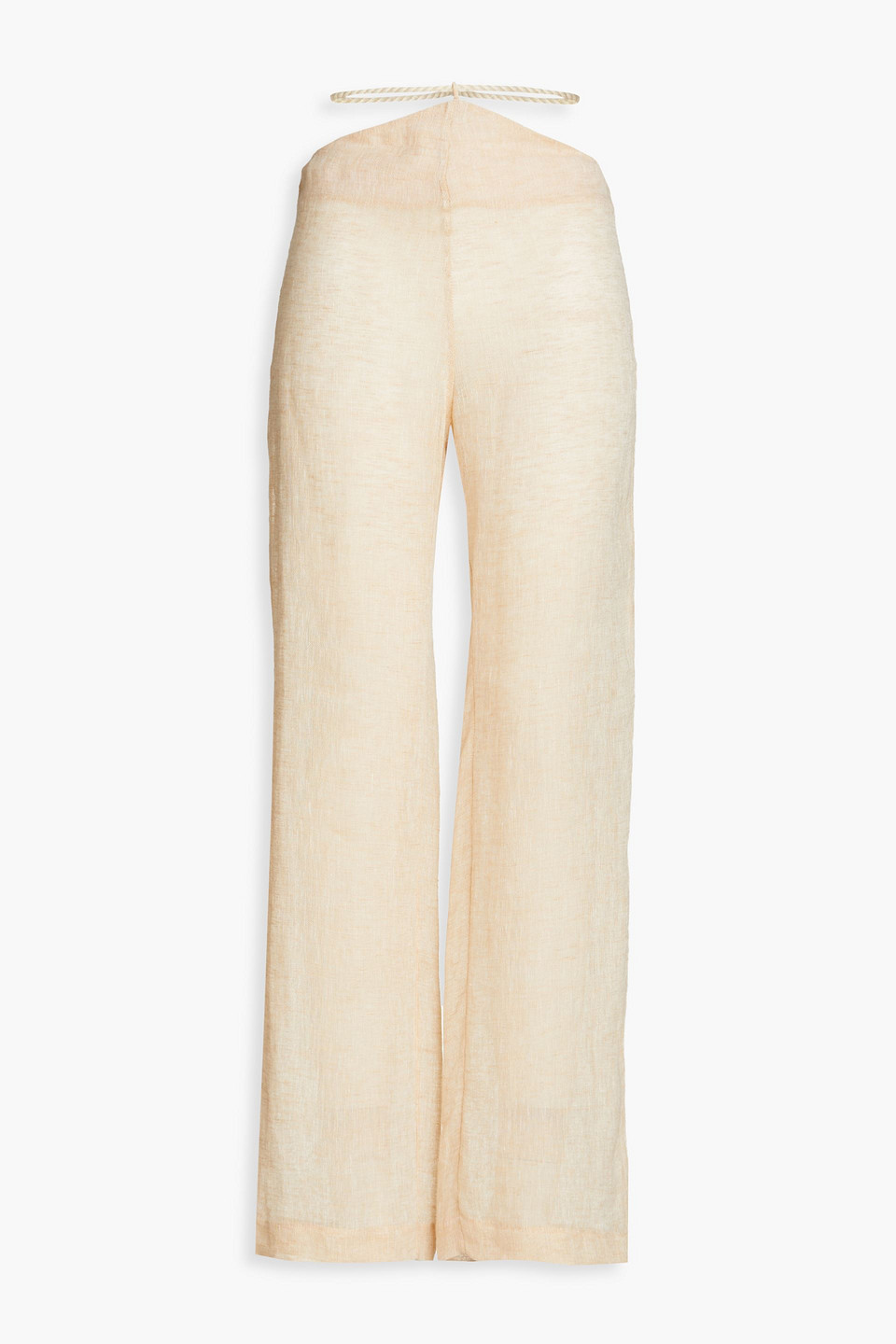 Sidfa cutout linen-gauze wide-leg pants