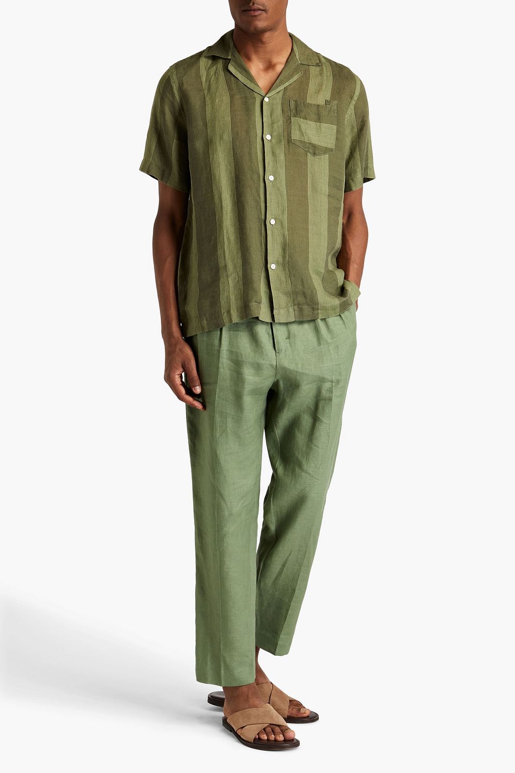 FRESCOBOL CARIOCA Angelo striped linen shirt