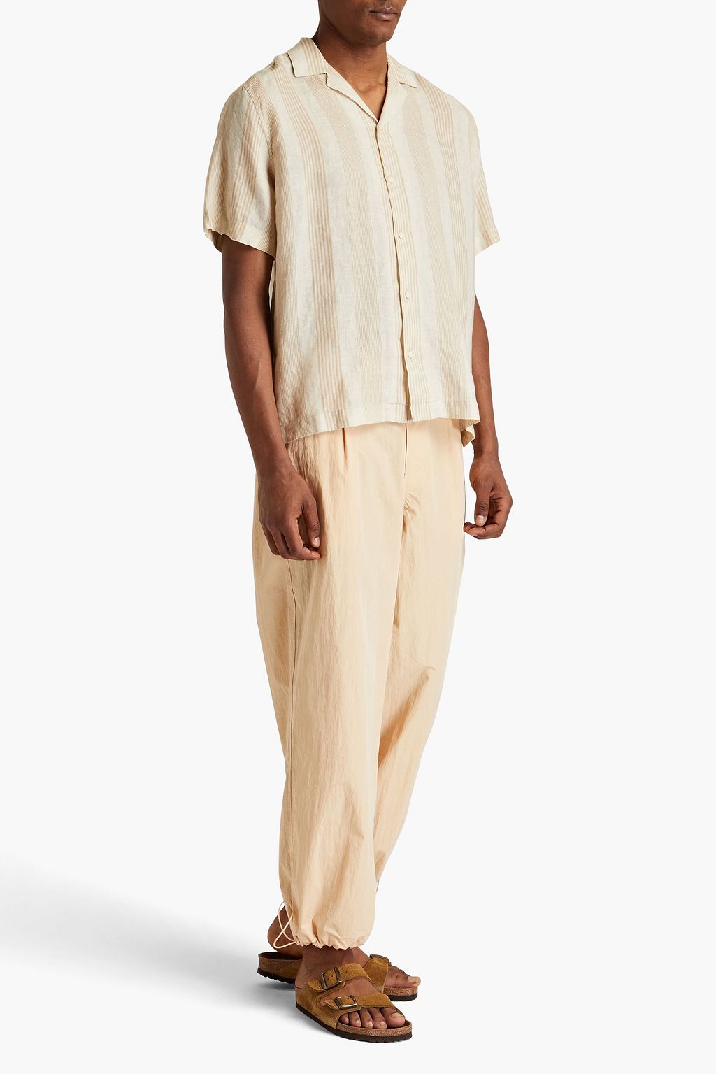 FRESCOBOL CARIOCA Roberto striped linen shirt