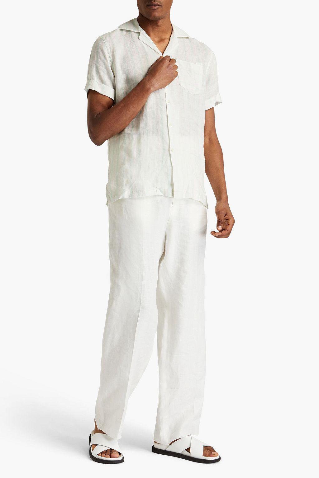 FRESCOBOL CARIOCA Striped linen shirt