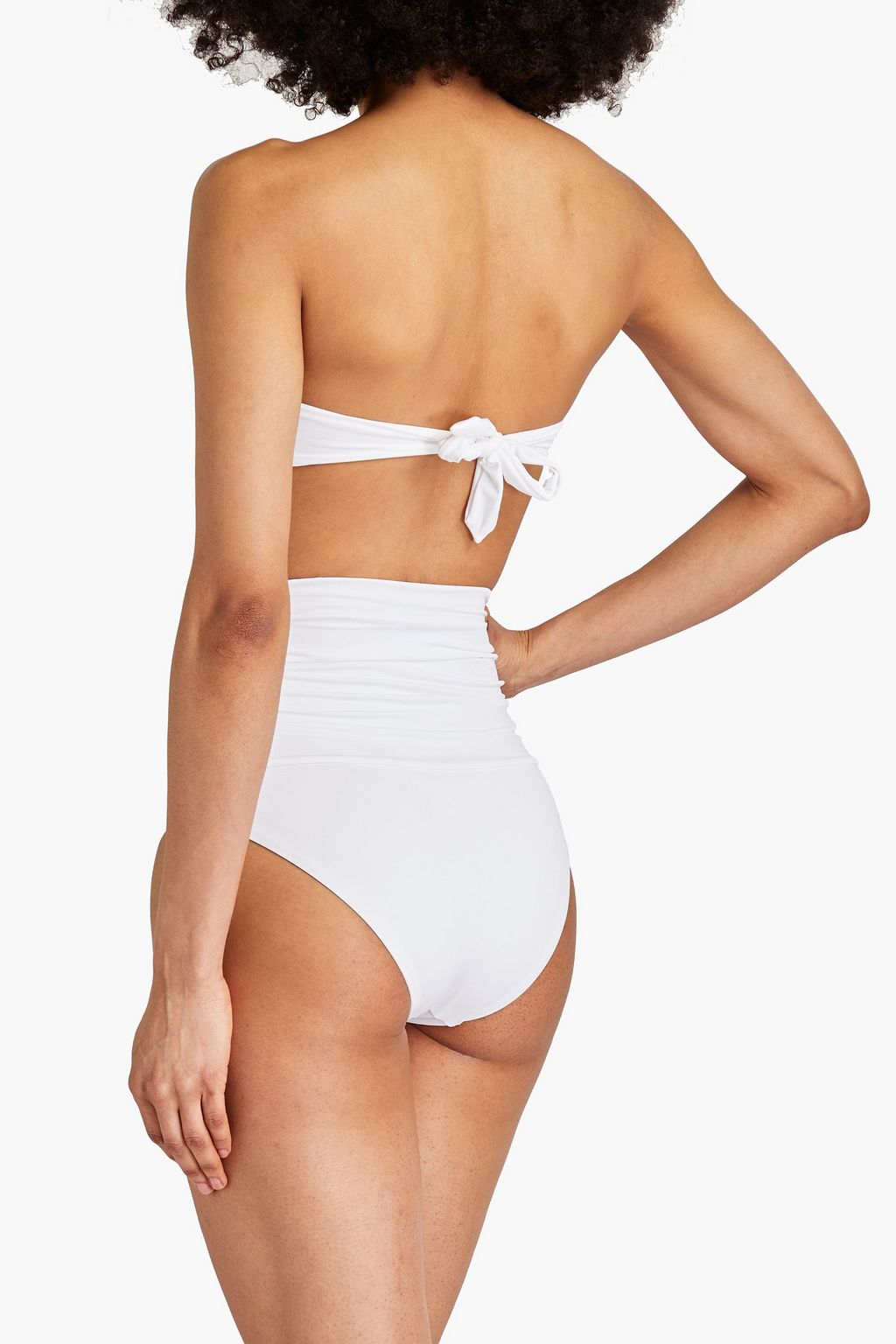 MELISSA ODABASH Embellished bandeau bikini top