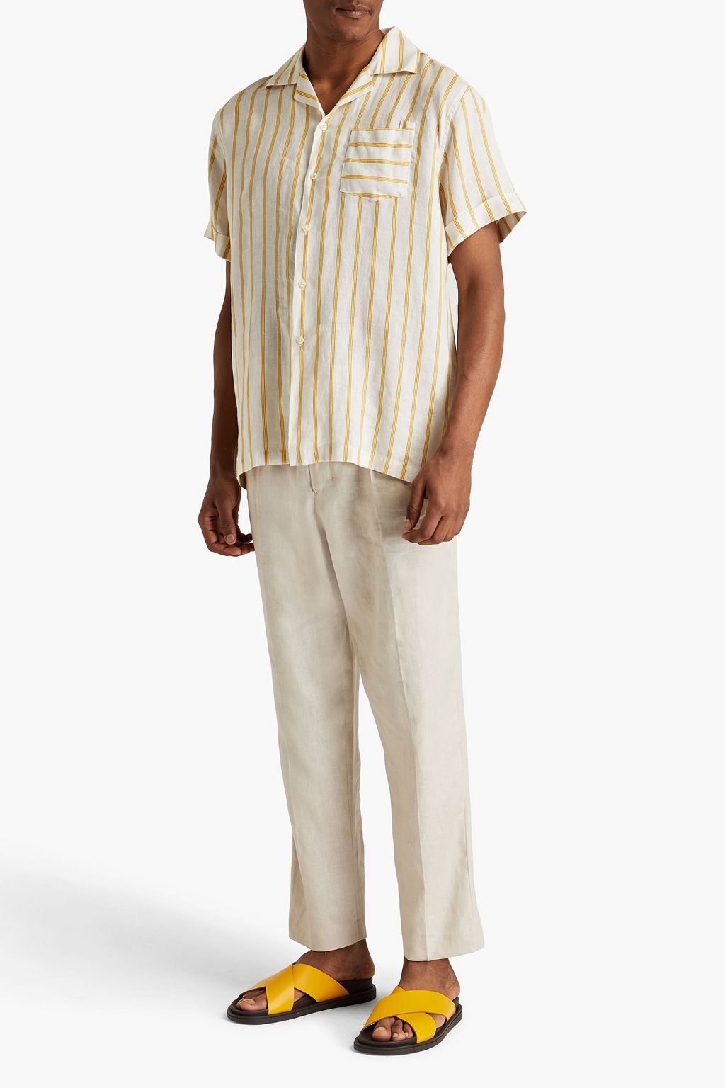 FRESCOBOL CARIOCA Striped linen shirt