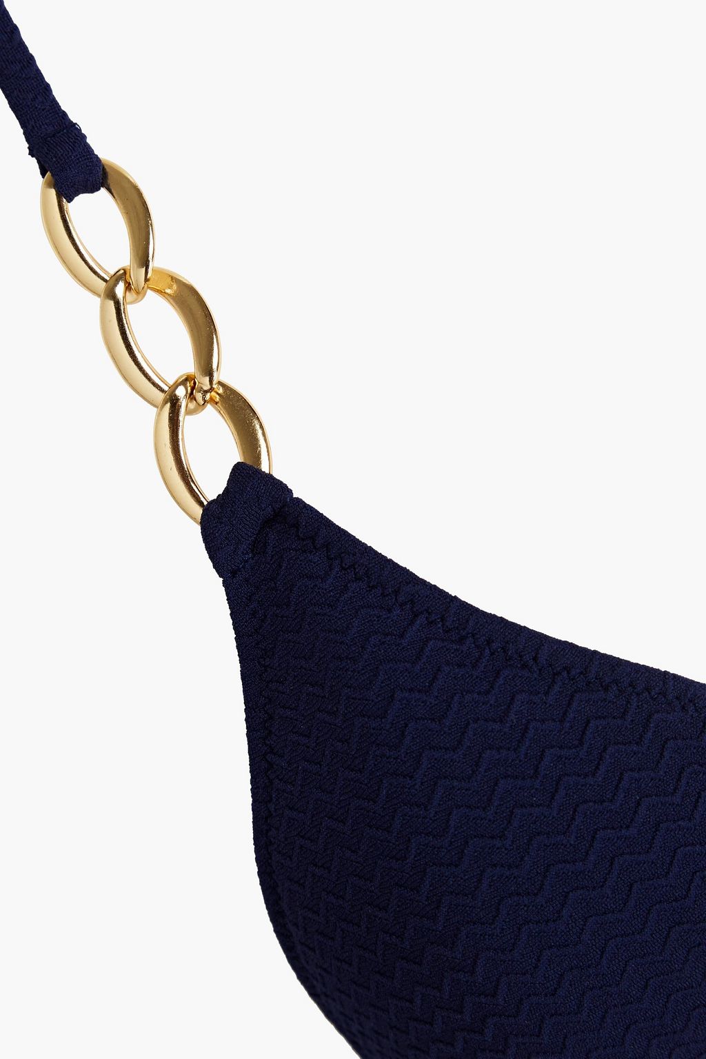 MELISSA ODABASH Chain-embellished triangle bikini top