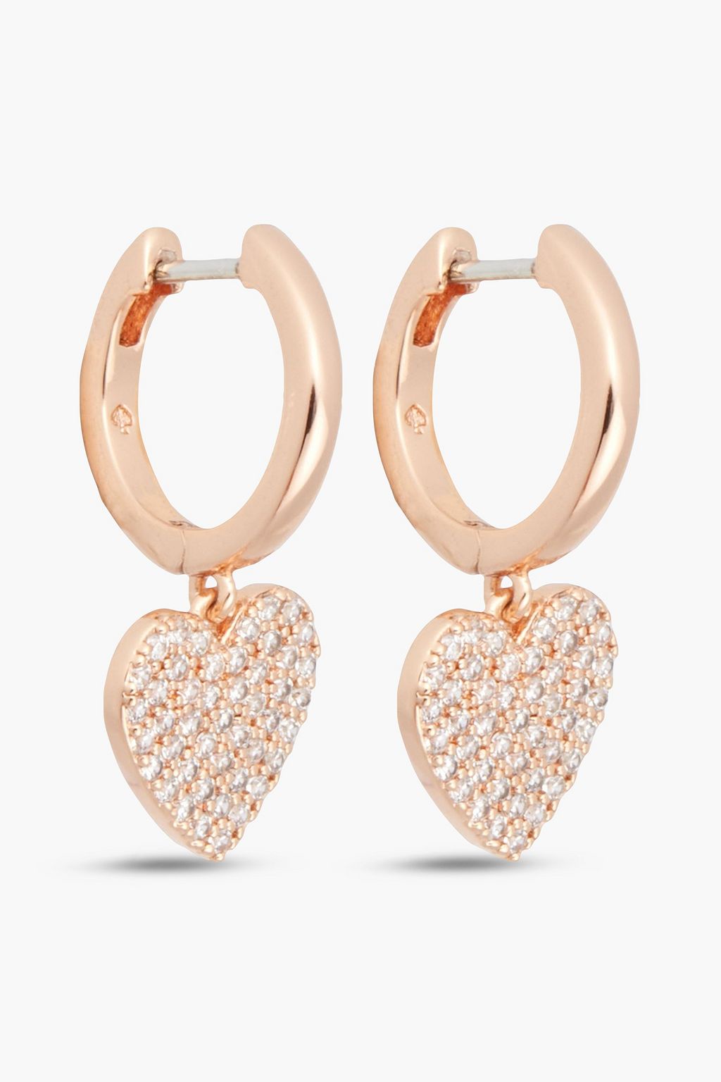 KATE SPADE NEW YORK Rose gold-tone crystal earrings | Sale up to 70% off | THE OUTNET