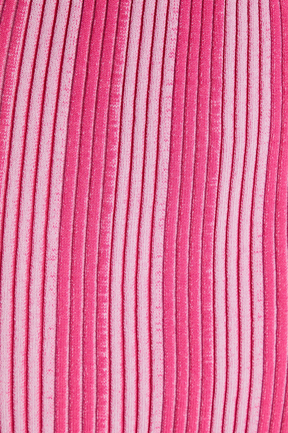 Jacquemus Gelato Midirock Aus Einer Gerippten Baumwollmischung Mit Streifen In Pink