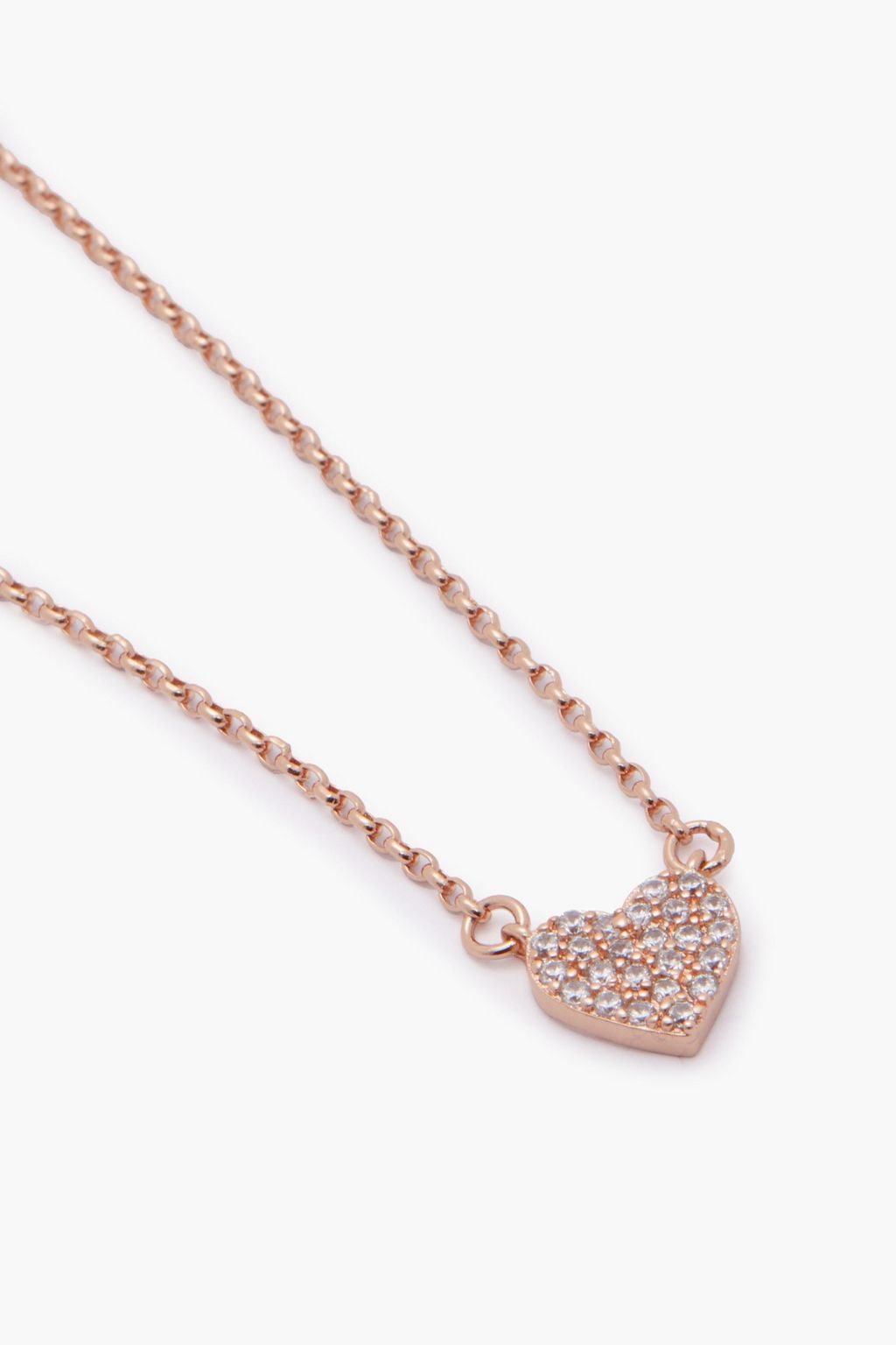 KATE SPADE NEW YORK Rose gold-tone crystal necklace