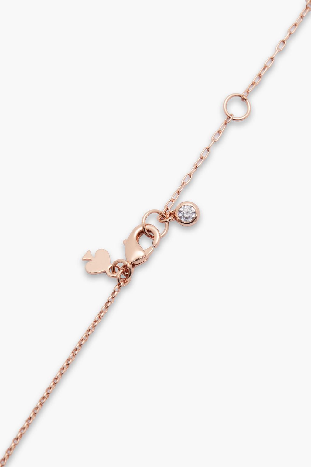 KATE SPADE NEW YORK Rose gold-tone crystal necklace