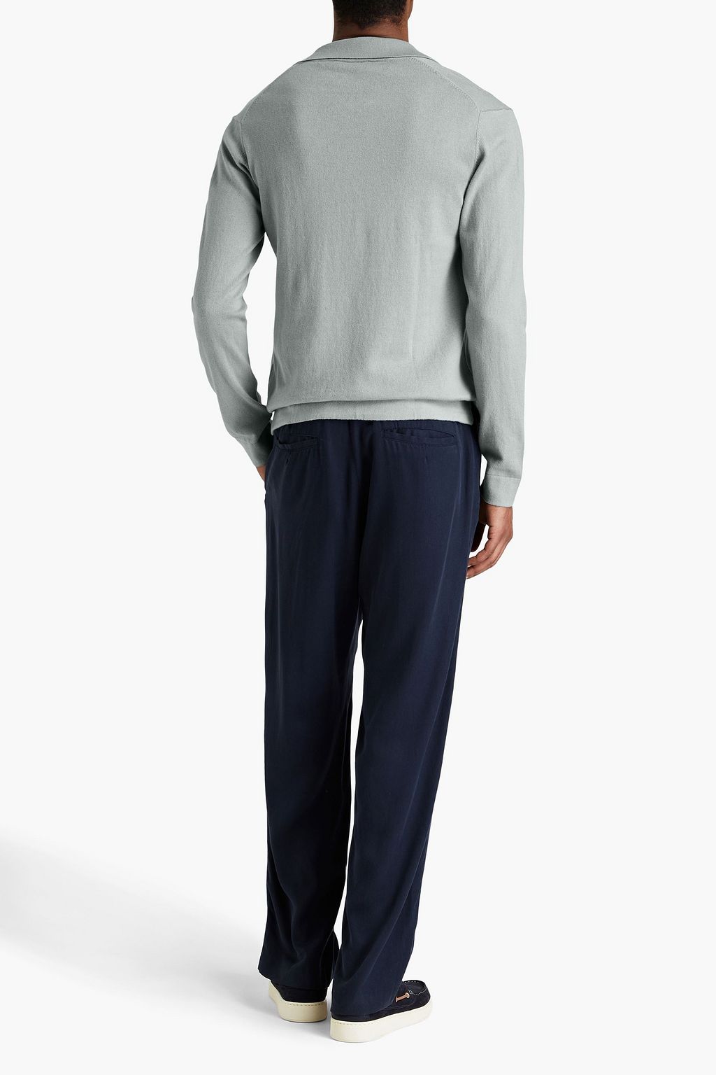 FRESCOBOL CARIOCA Aurelio cotton and wool-blend polo sweater