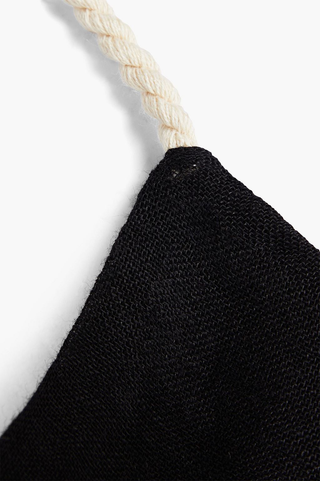 LE KASHA Cropped linen top