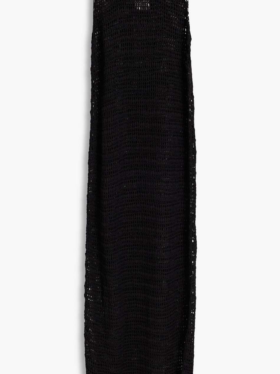 shali crocheted linen maxi dress