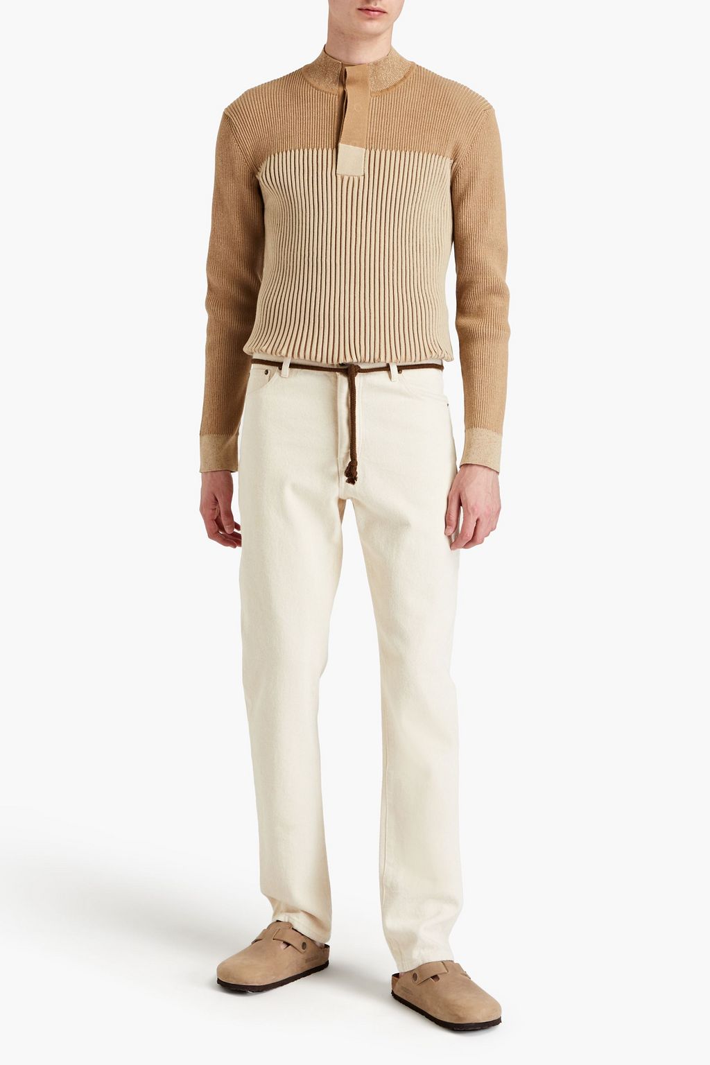 JACQUEMUS La Maille ribbed cotton-blend turtleneck sweater