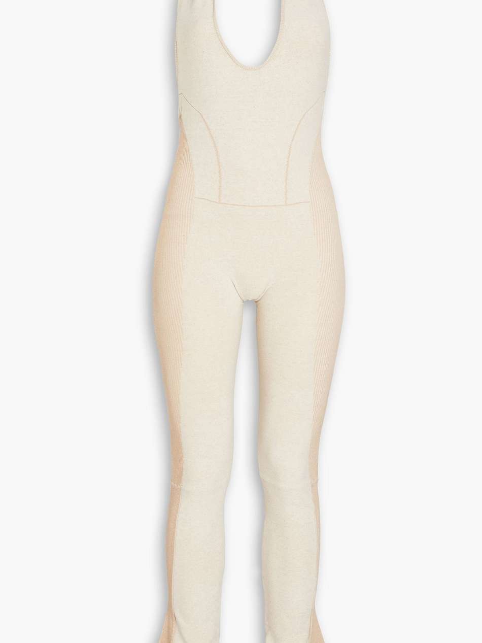baunhila stretch-knit halterneck jumpsuit