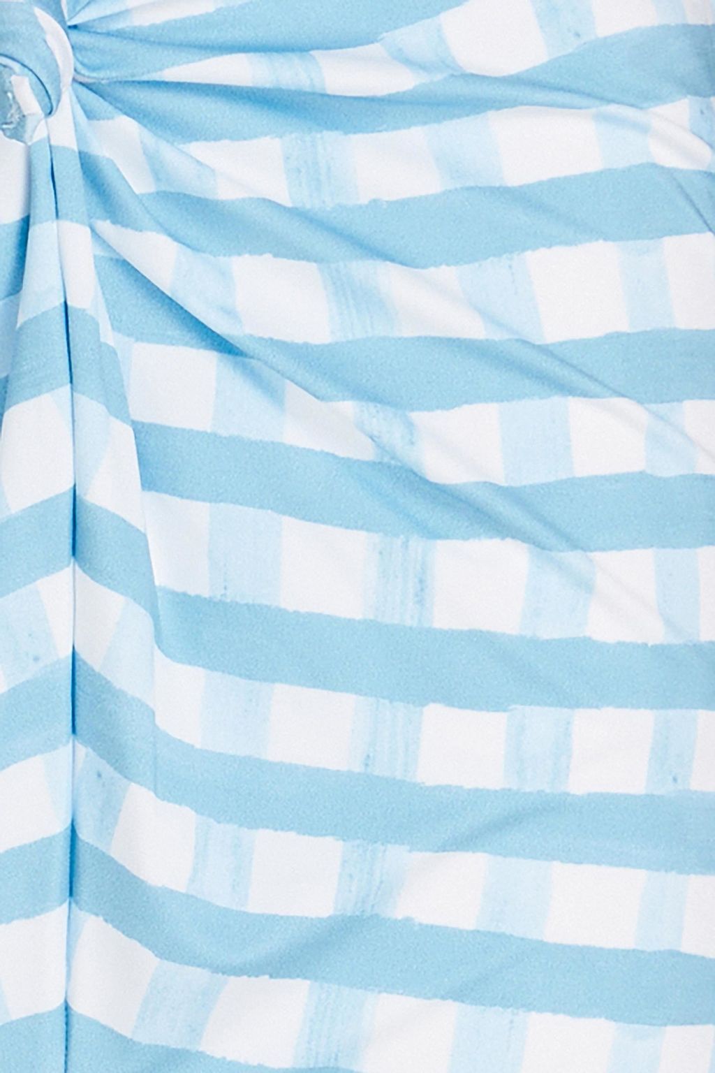 JACQUEMUS ジャージー パレオ ノット付き ギンガム