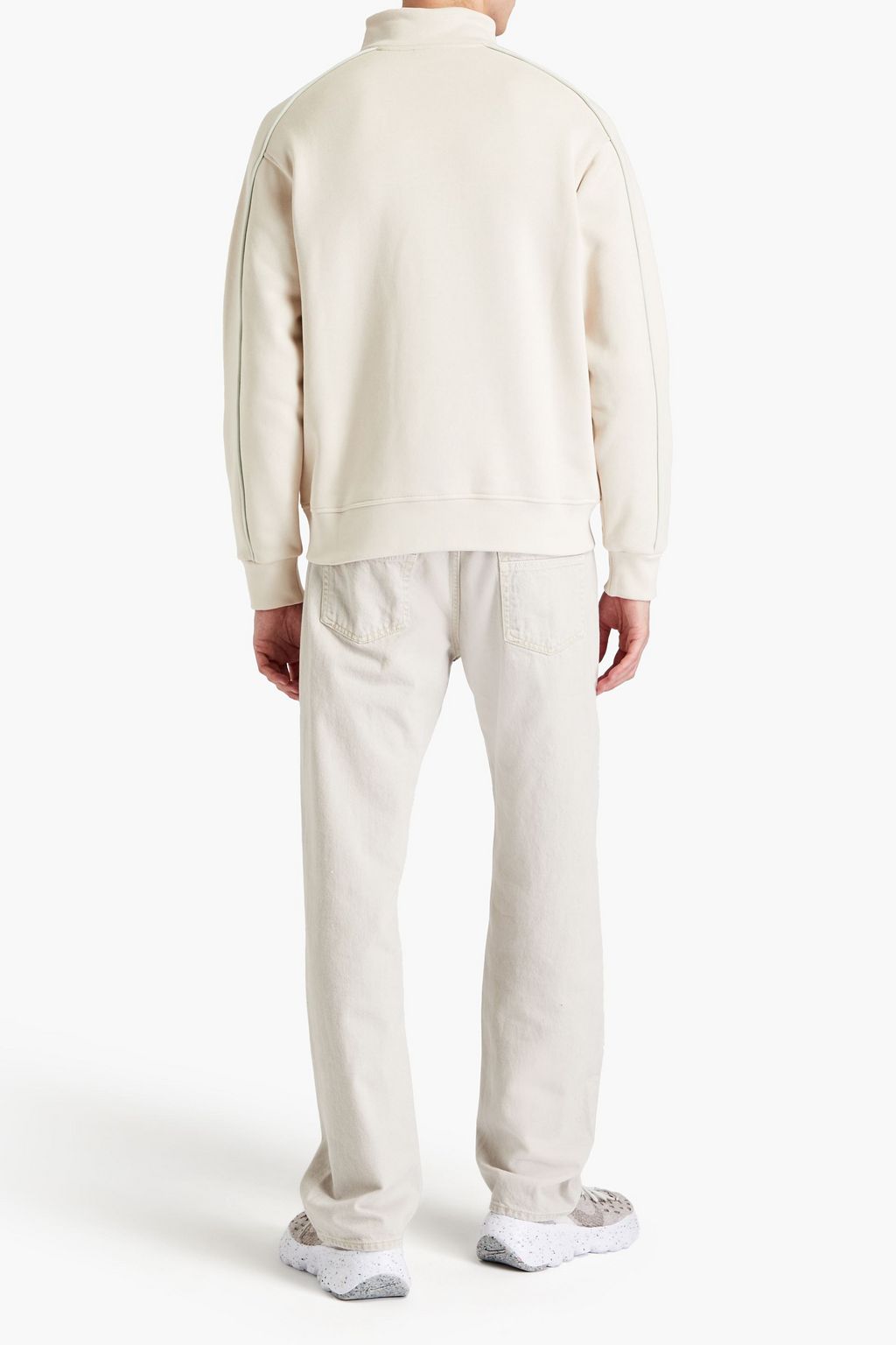 JACQUEMUS Linha cotton-fleece half-zip sweatshirt