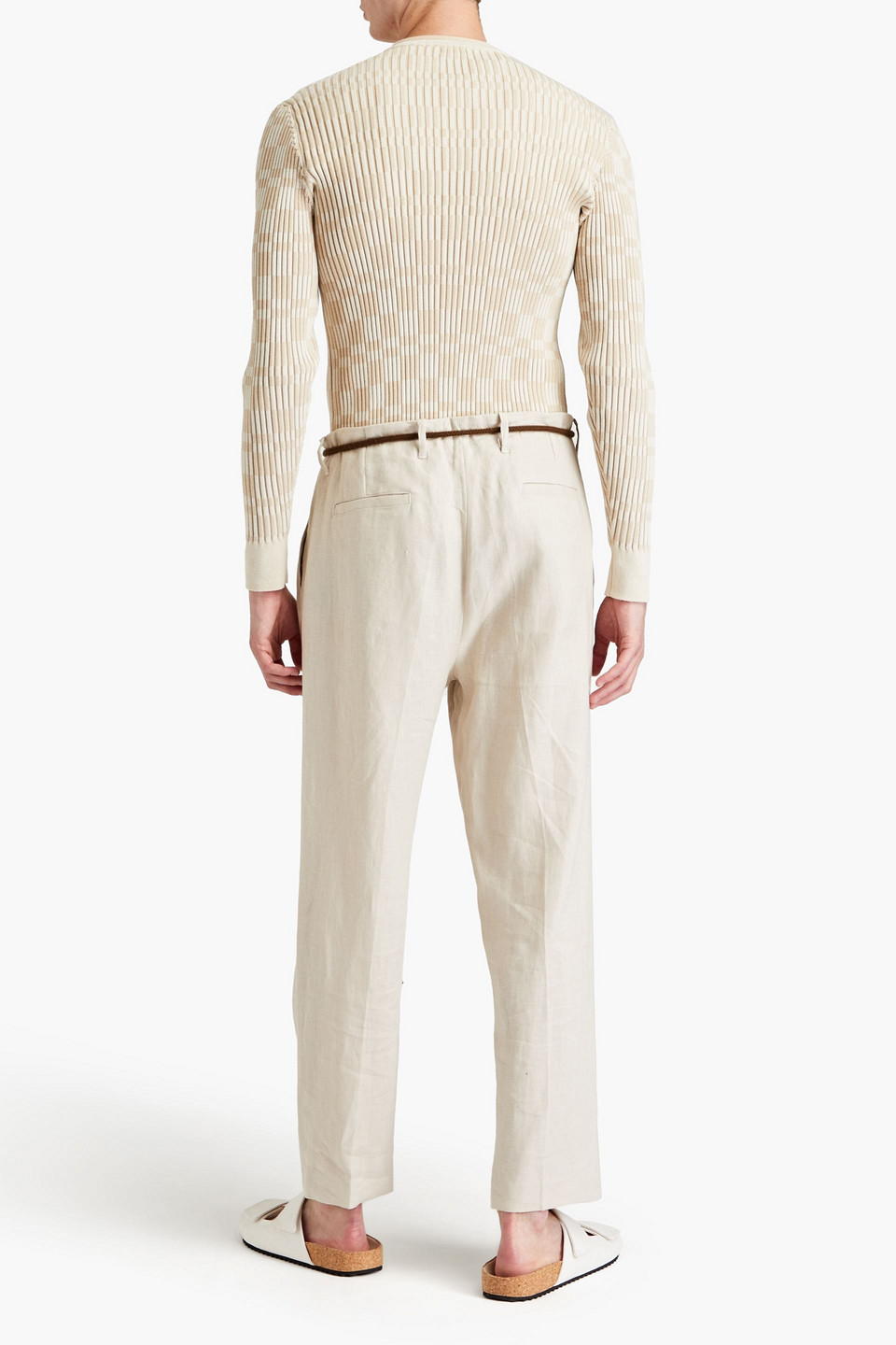  Jacquemus - Karierter Pullover „la Maille Gelati“ Aus Einer Gerippten Baumwollmischung - Neutral - M 