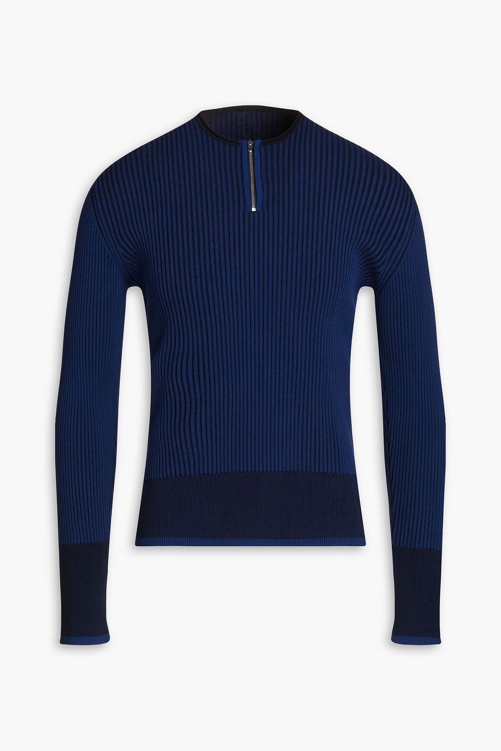 JACQUEMUS La Maille ribbed-knit half-zip sweater | THE OUTNET