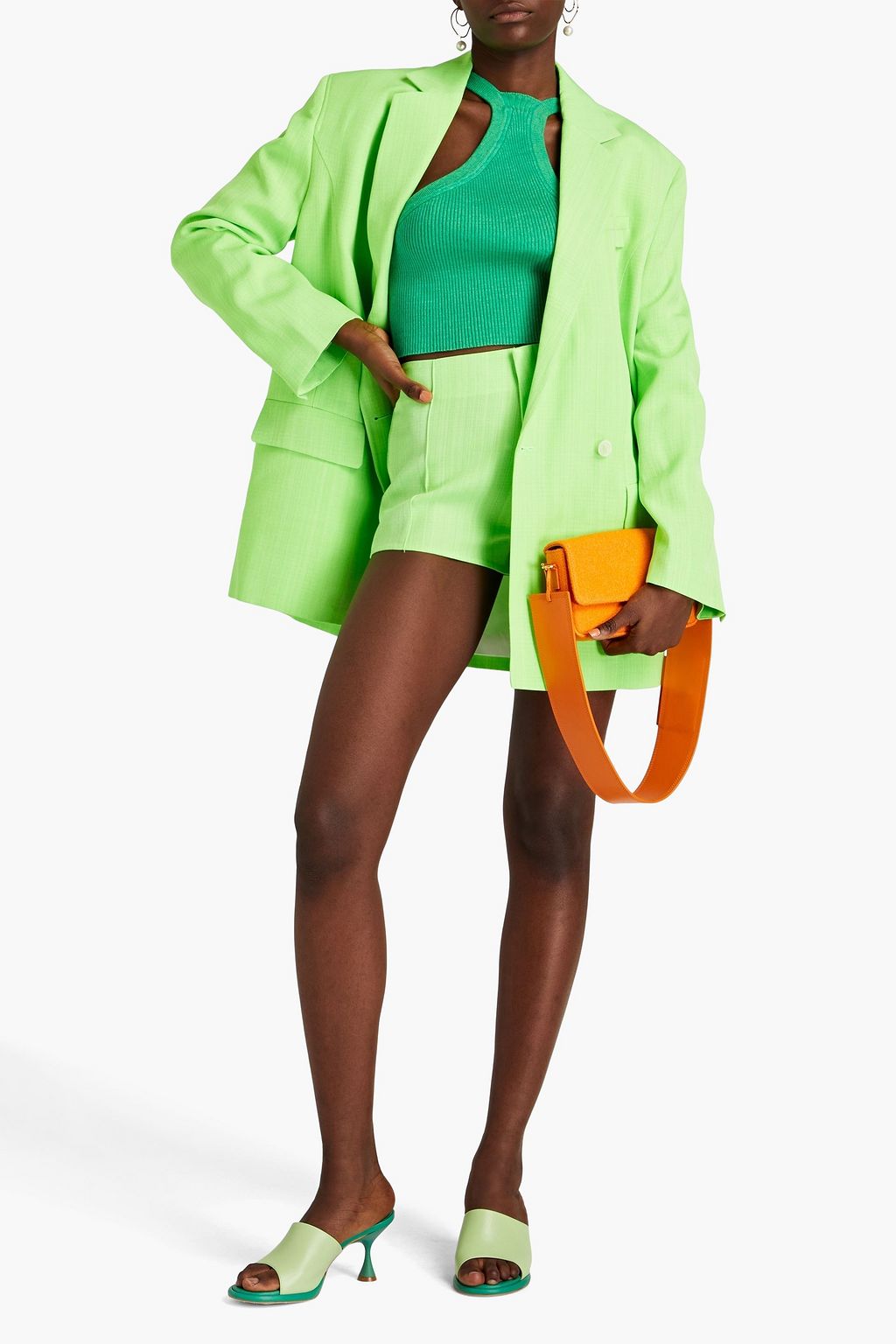 JACQUEMUS Marino double-breasted crepe blazer