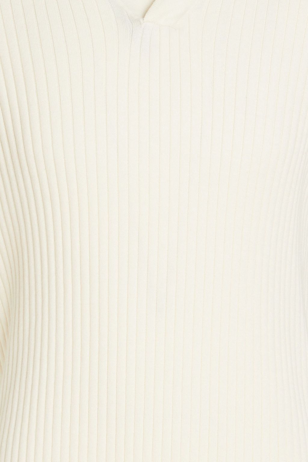 FRESCOBOL CARIOCA Rino ribbed cotton and silk-blend polo sweater